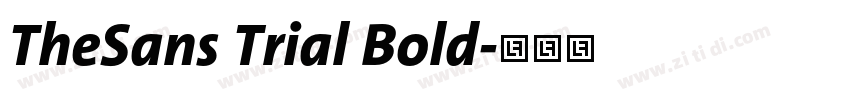 TheSans Trial Bold字体转换